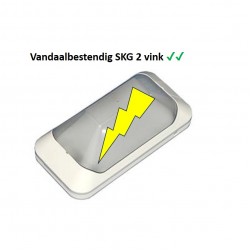 Bliksem T1, 1x LED 3,3W-385lm-2700K, lichtsensor, opalen polycarbonaat lichtkap, grijs, ta @ 25 gr. C., IP 55, klasse I