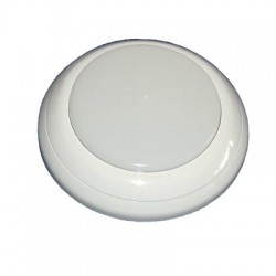 Brillante, 1x LED 3,3W-400lm-3000K, bewegingsmelder, opalen polycarbonaat lichtkap, grijs, ta @ 25 gr. C., IP: 54, klasse: I