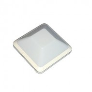 Smeraldo S1, 1x LED 3,3W-400lm-3000K, bewegingsmelder, opalen polycarbonaat lichtkap, wit, ta @ 25 gr. C., IP 55, klasse I