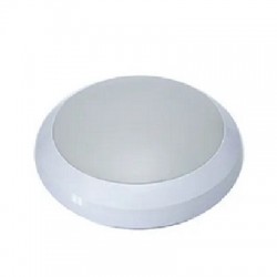 Armstrong 380, 1x LED 3,3W-400lm-3000K, Bewegingsmelder, opalen polycarbonaat lichtkap, wit, ta @ 35 gr. C., IP 65, klasse I