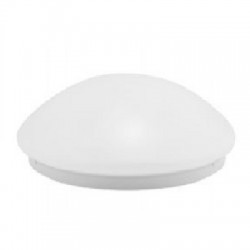 Edison 280, 1x LED 3,3W-400lm-3000K, Bewegingsmelder, opalen polycarbonaat lichtkap, wit, ta @ 35 gr. C., IP 44, klasse I  