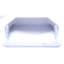 esthetische polycarbonaat rand t.b.v. Perla P1, grijs, met schroeven en anti-verliesringen / VE = 50 stuks