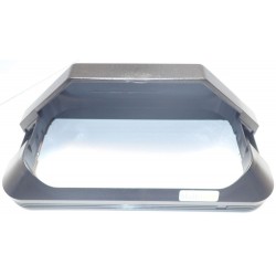 esthetische polycarbonaat rand t.b.v. Perla P1, zwart, met schroeven en anti-verliesringen / VE = 50 stuks